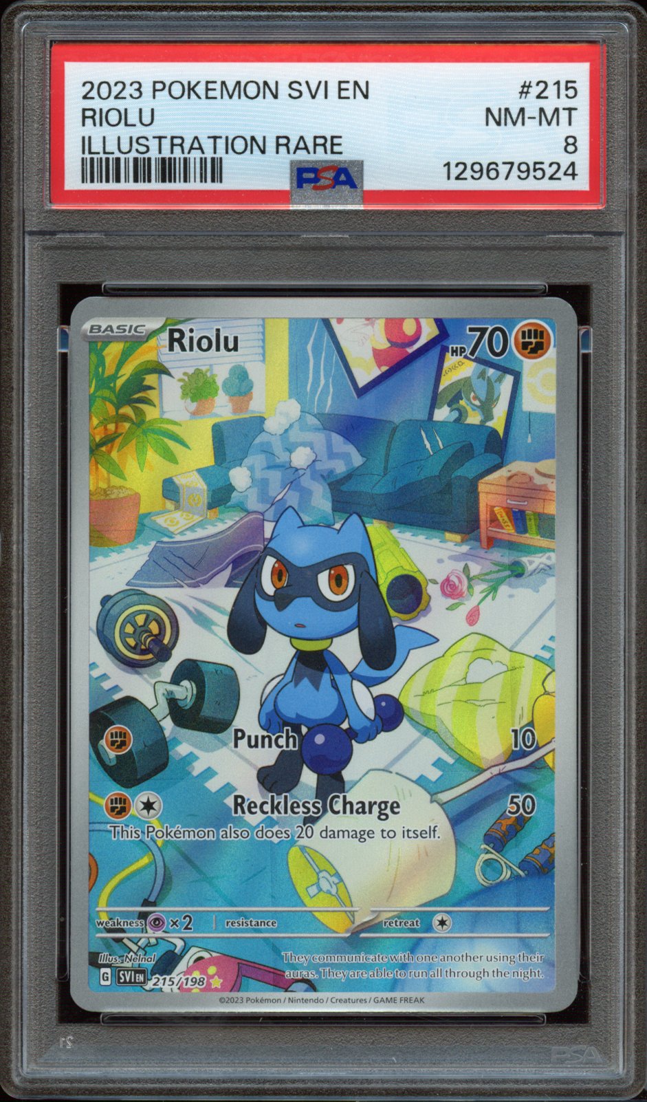 PSA 8 | Riolu #215