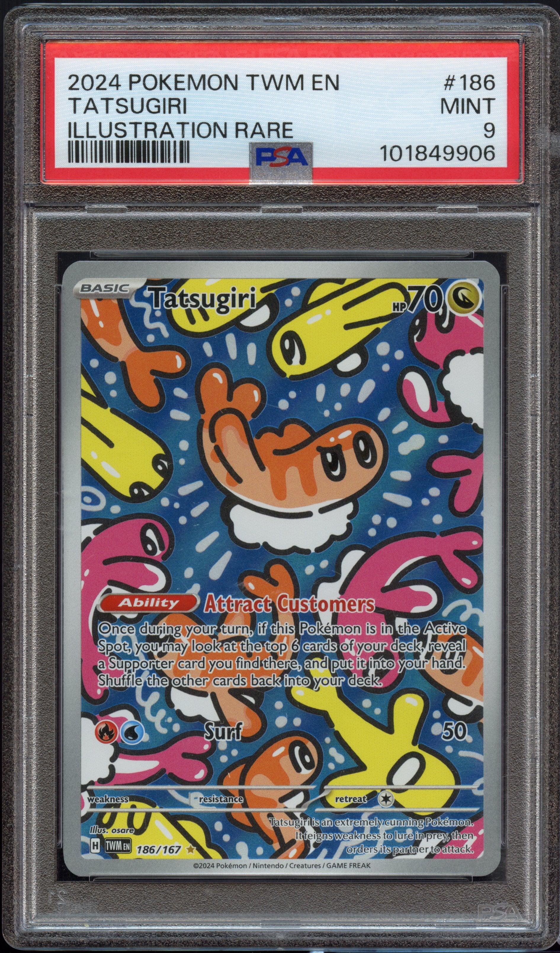 PSA 9 | Tatsugiri #186