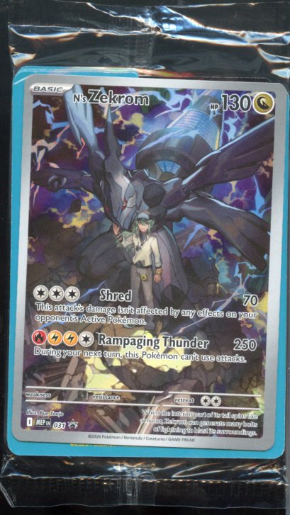 N's Zekrom Sealed Promo #031