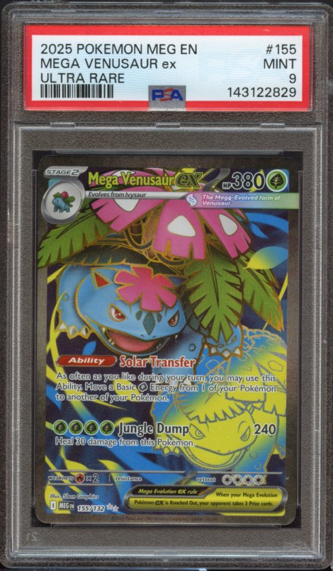 PSA 9 | Mega Venusaur ex #155