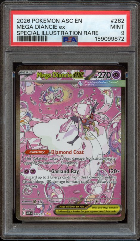 PSA 9 | Mega Diancie ex #282