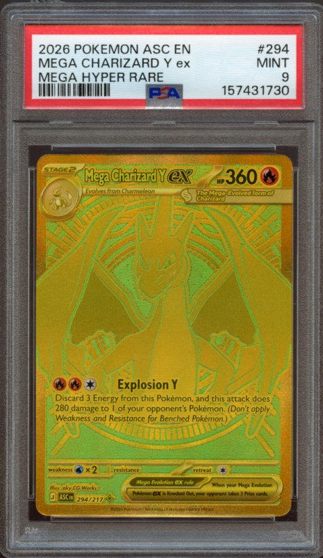 PSA 9 | Mega Charizard Y ex #294