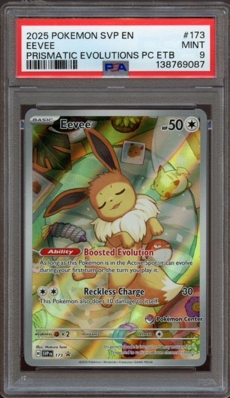 PSA 9 | Eevee #173 Pokémon Center