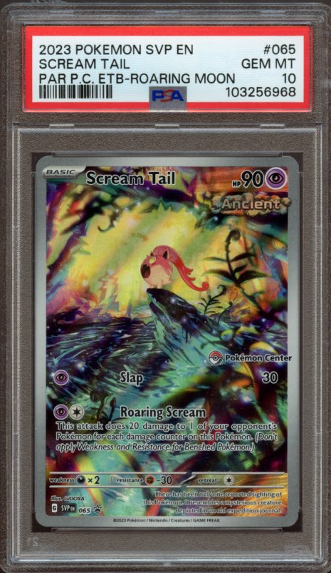 PSA 10 | Scream Tail #065 Pokémon Center