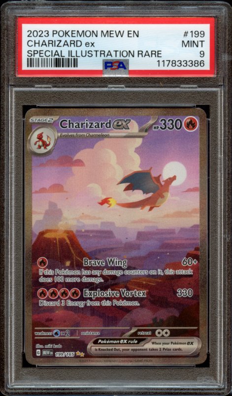 PSA 9 | Charizard ex #199