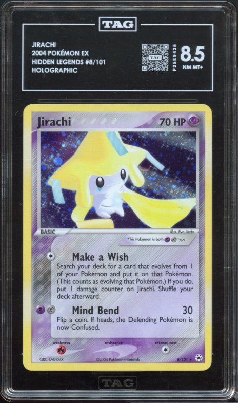 TAG 8.5 | Jirachi Holo #8/101 Hidden Legends