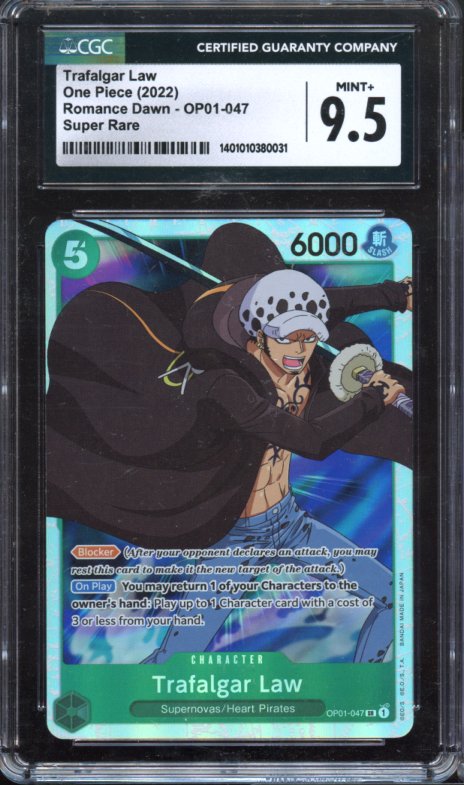 CGC 9.5 | Trafalgar Law SR OP01-047