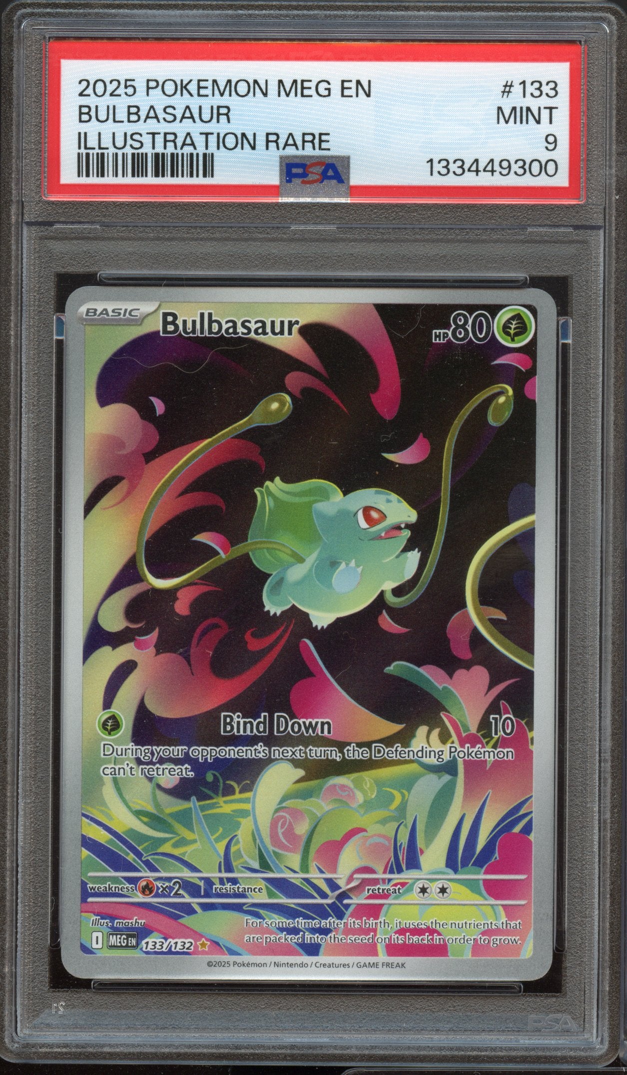PSA 9 | Bulbasaur Illustration Rare #133