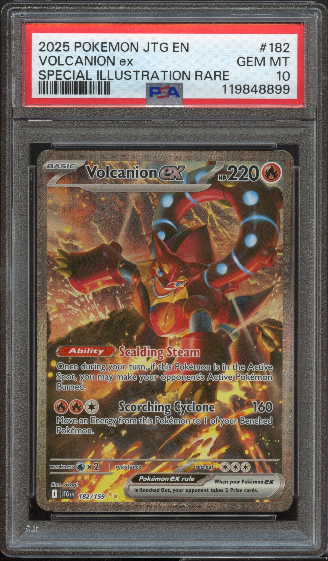 PSA 10 | Volcanion ex Special Illustration Rare #182