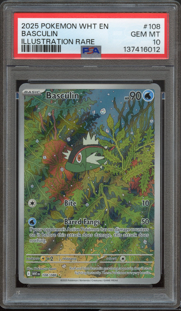 PSA 10 | Basculin Illustration Rare #108