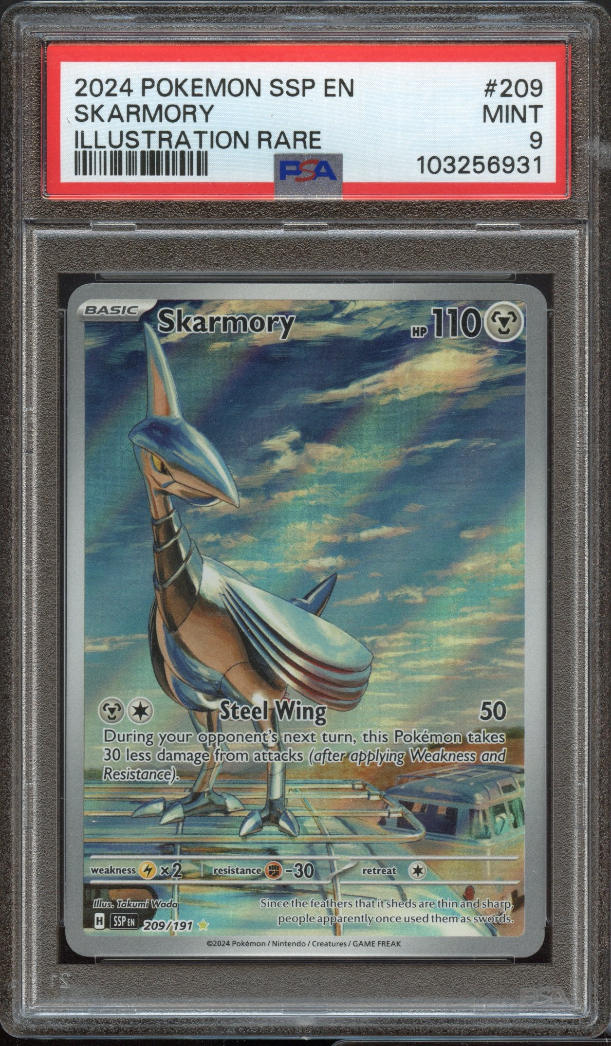 PSA 9 | Skarmory Illustration Rare #209