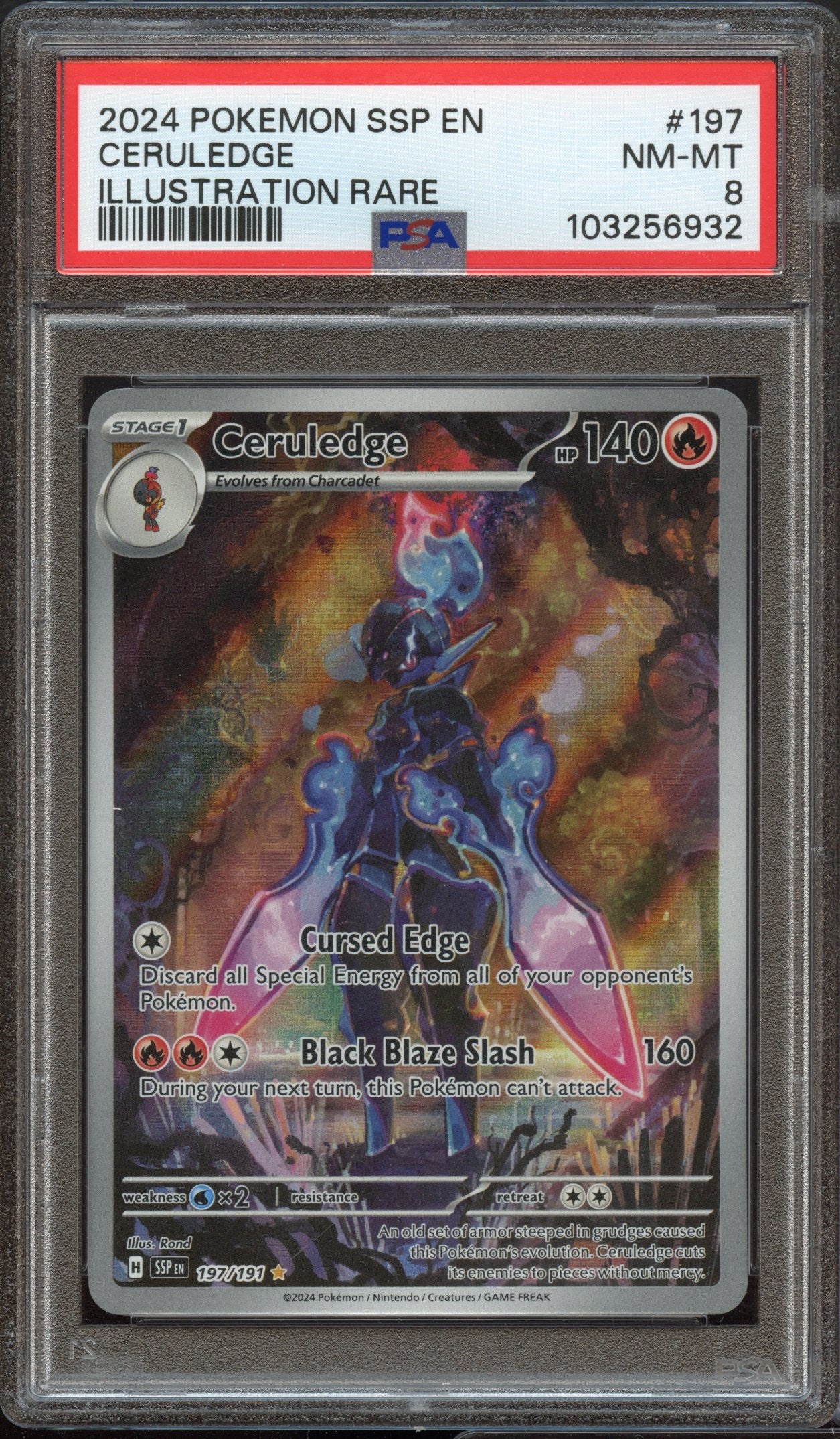 PSA 8 | Ceruledge Illustration Rare #197