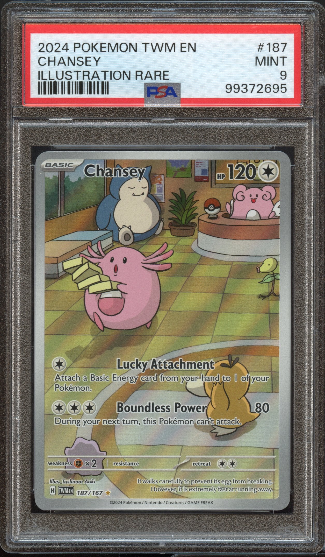 PSA 9 | Chansey Illustration Rare #187