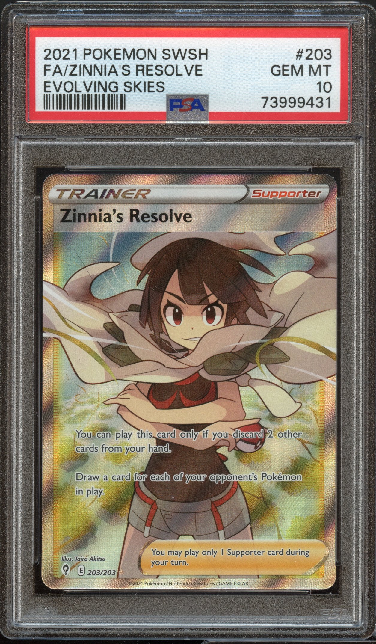 PSA 10 | Zinnia's Resolve #203