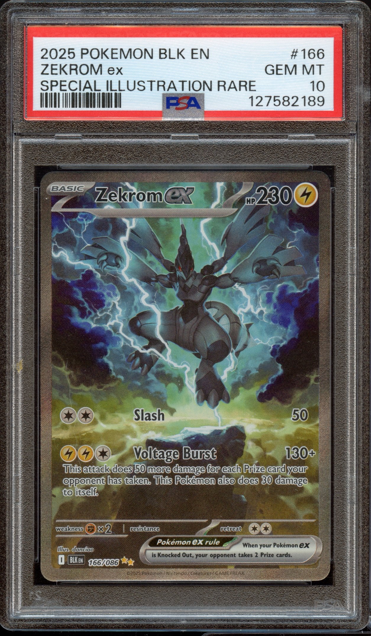 PSA 10 | Zekrom ex Special Illustration Rare #166