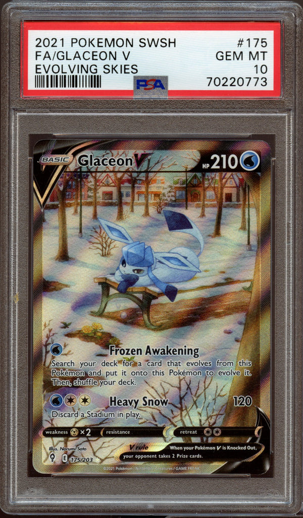 PSA 10 | Glaceon V Alternative Art #175