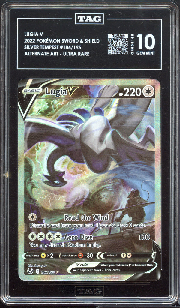 TAG 10 | Lugia V Alternate Art #186/195 Silver Tempest