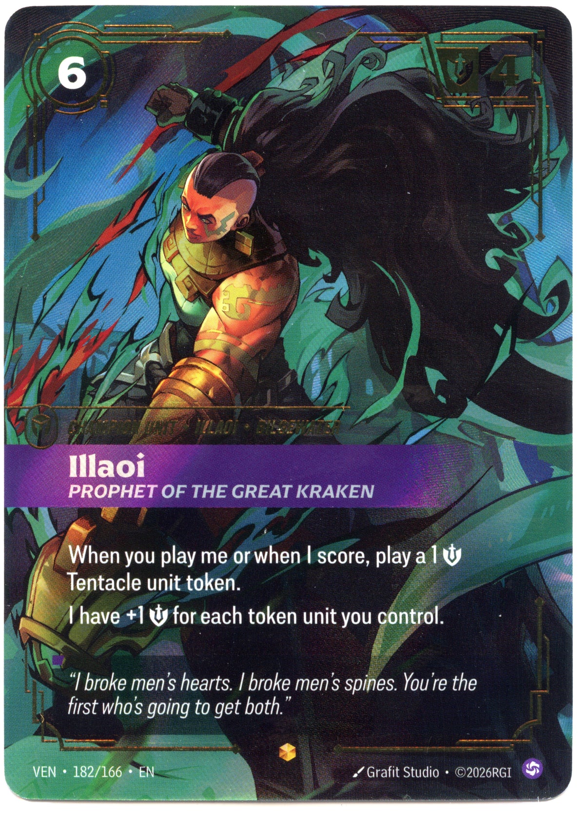 Illaoi, Prophet of the Great Kraken (Overnumbered) #182/166 Vendetta