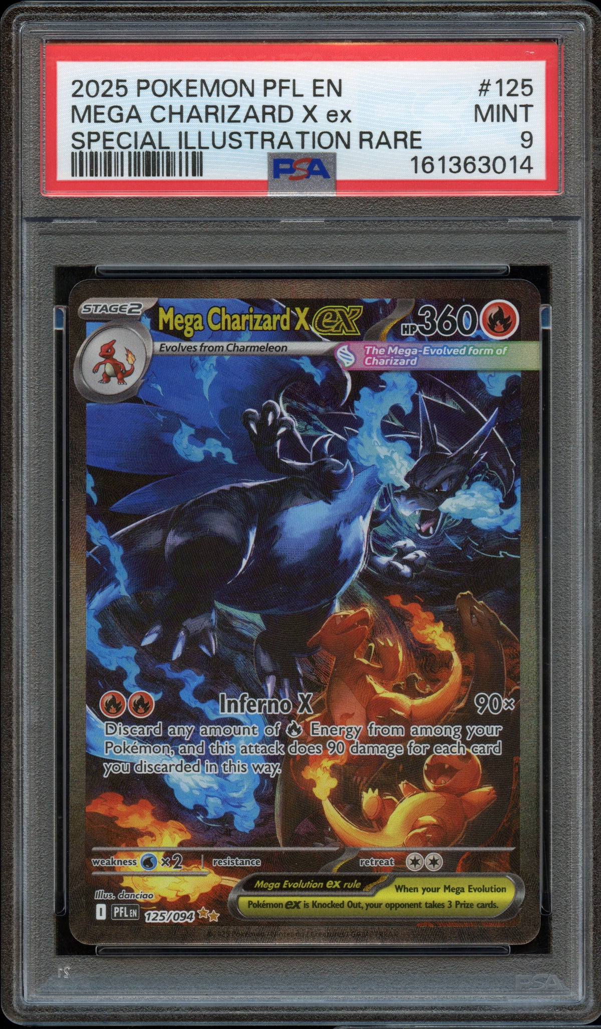 PSA 9 | Mega Charizard ex Special Illustration Rare #125