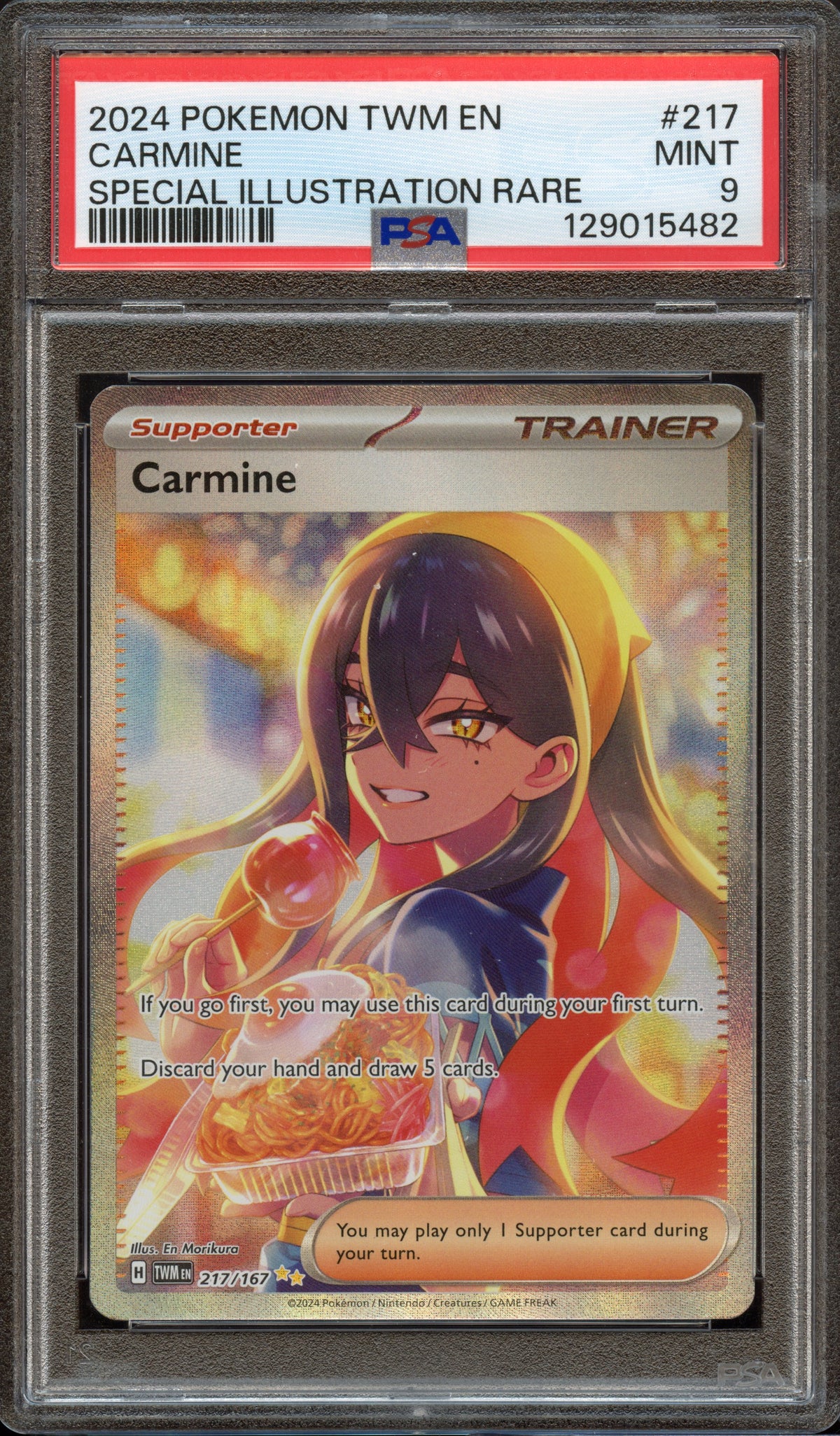 PSA 9 | Carmine Special Illustration Rare #217