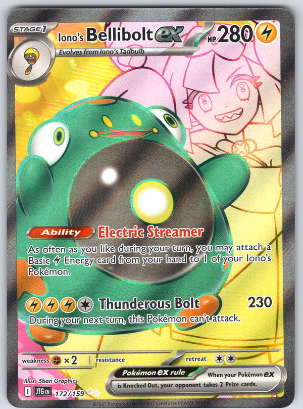 Iono's Bellibolt ex 172/159 - QuickTCG LLC