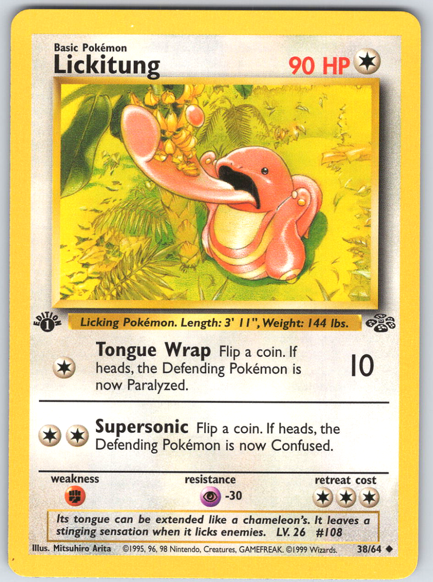 Lickitung 38 Jungle 1st Edition - QuickTCG LLC