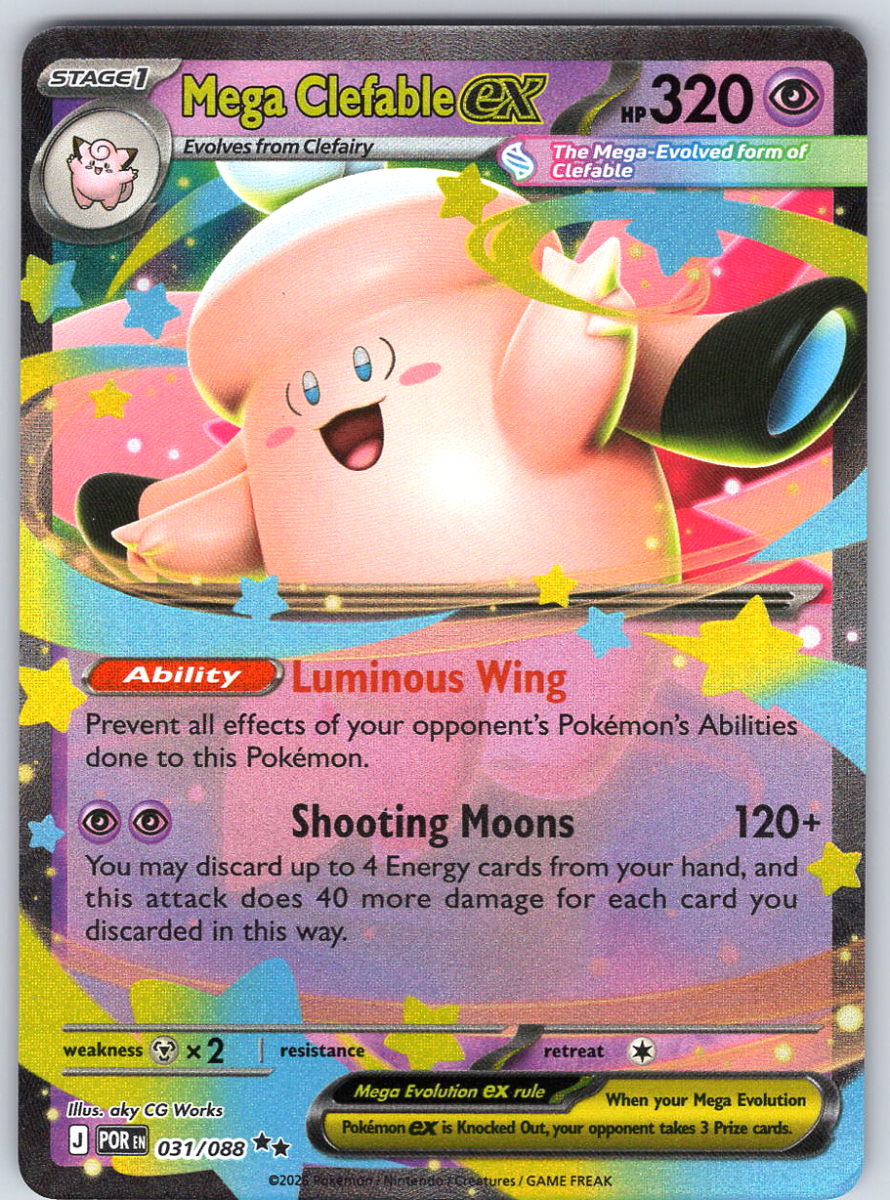 Mega Clefable ex 031/088 - QuickTCG LLC