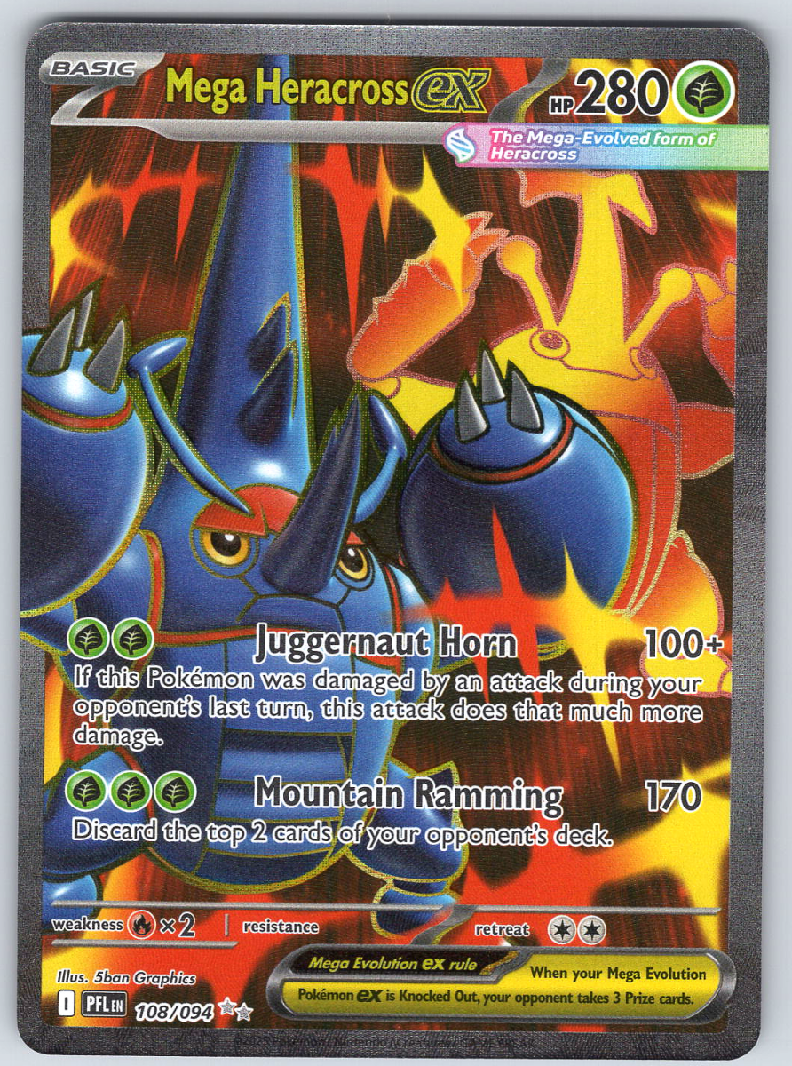 Mega Heracross ex 108/094 - QuickTCG LLC
