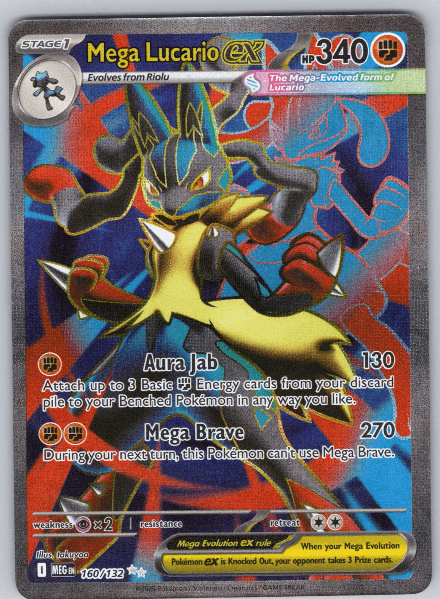 Mega Lucario ex 160 - QuickTCG LLC