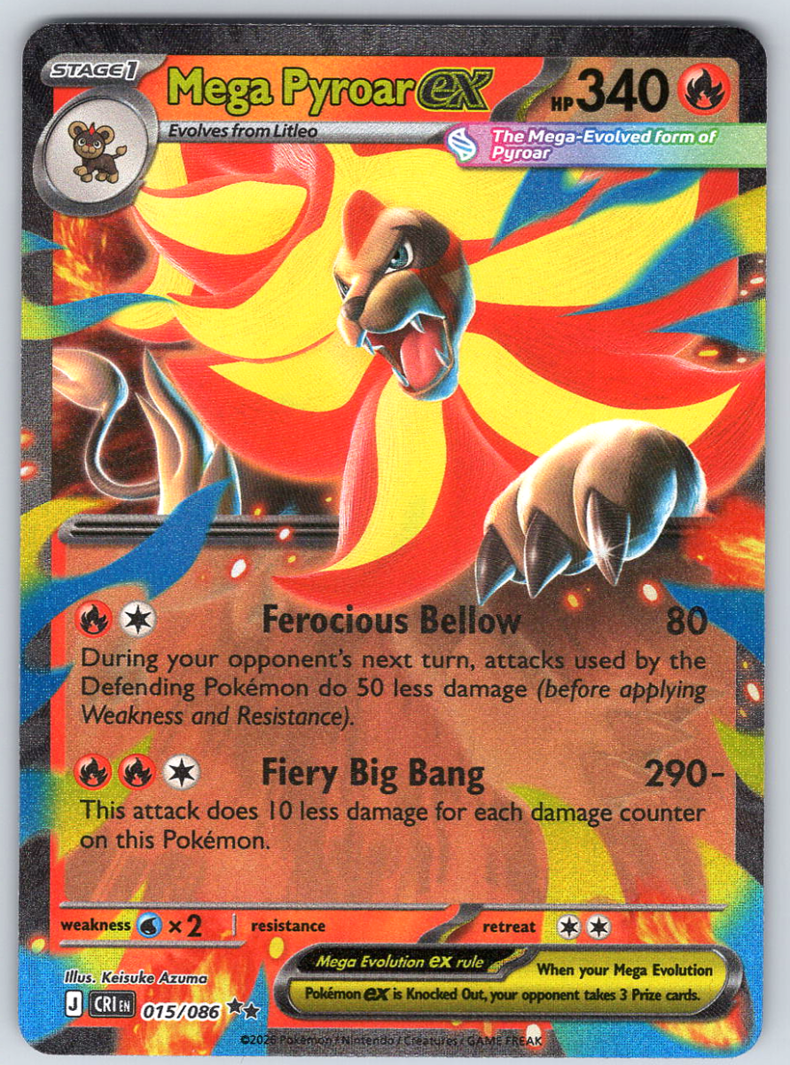 Mega Pyroar ex 015/086 - QuickTCG LLC