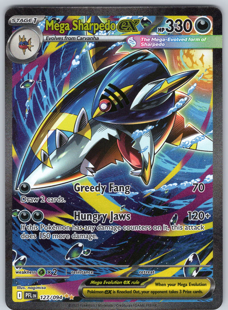 Mega Sharpedo ex 127 - QuickTCG LLC