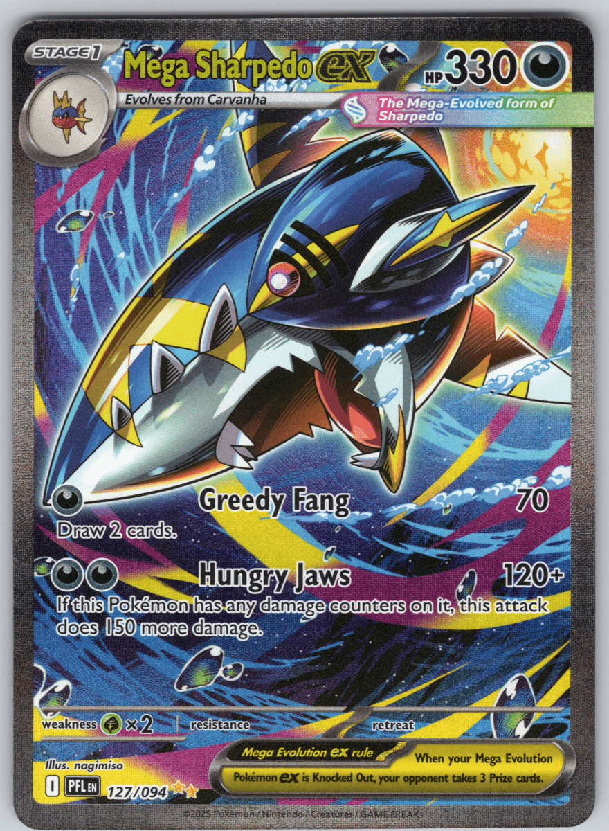 Mega Sharpedo ex 127 - QuickTCG LLC
