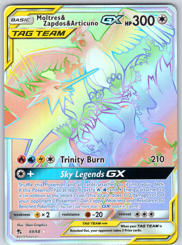 Moltres & Zapdos & Articuno GX 69/68 - QuickTCG LLC