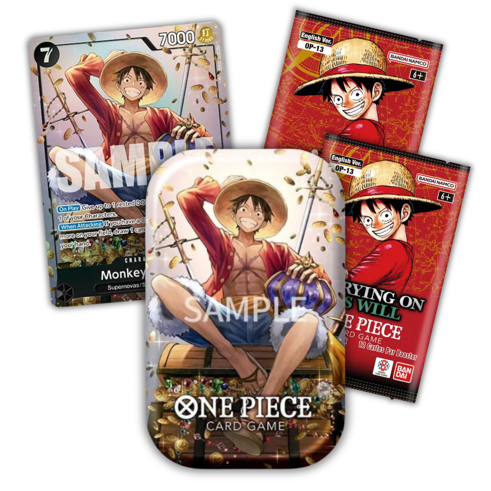 One Piece Tin Pack Set Vol. 2 - Monkey.D.Luffy - QuickTCG LLC