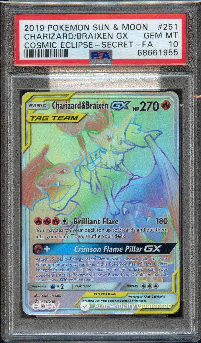PSA 10 | Charizard & Braixen 251 - QuickTCG LLC