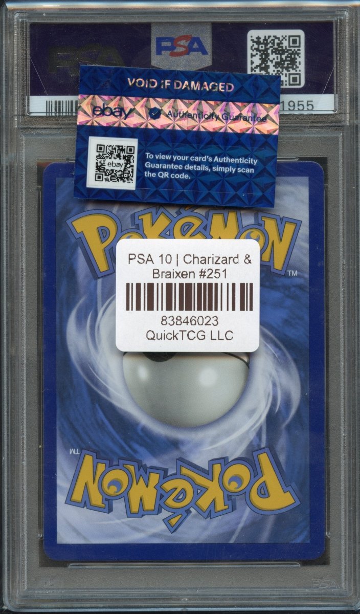 PSA 10 | Charizard & Braixen 251 - QuickTCG LLC