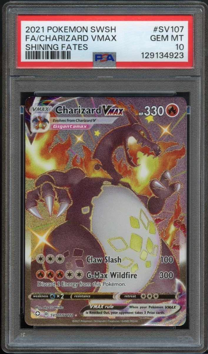 PSA 10 | Charizard VMAX SV107 - QuickTCG LLC