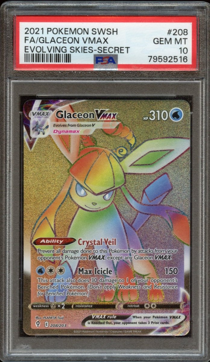 PSA 10 | Glaceon VMAX 208 - QuickTCG LLC