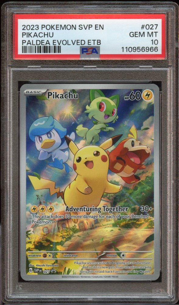 PSA 10 | Pikachu Promo 027 - QuickTCG LLC
