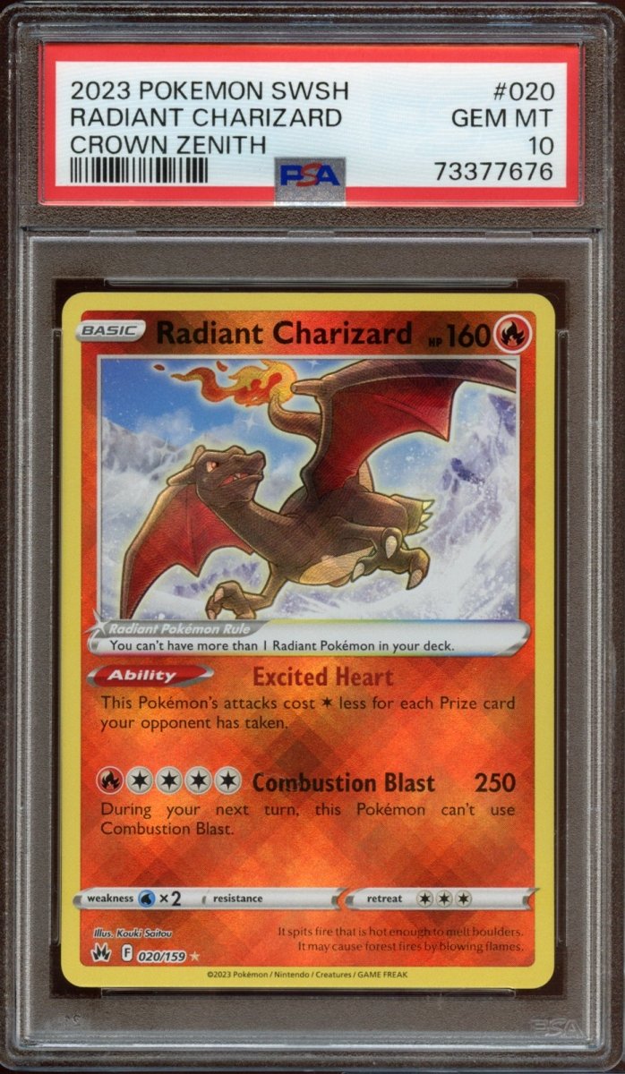 PSA 10 | Radiant Charizard 020 - QuickTCG LLC