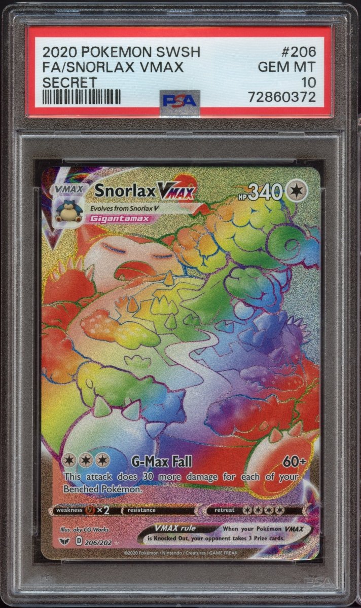 PSA 10 | Snorlax VMAX 206 - QuickTCG LLC
