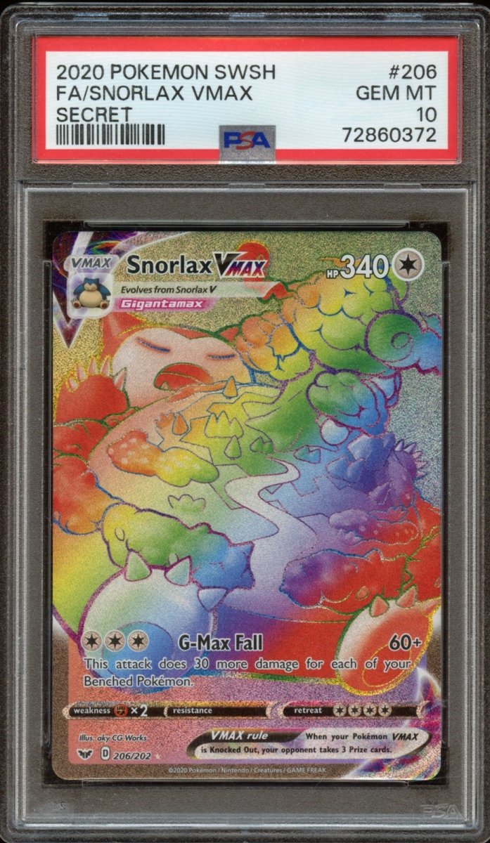 PSA 10 | Snorlax VMAX 206 - QuickTCG LLC
