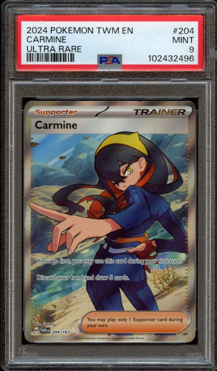 pokemon carmine card PSA 9