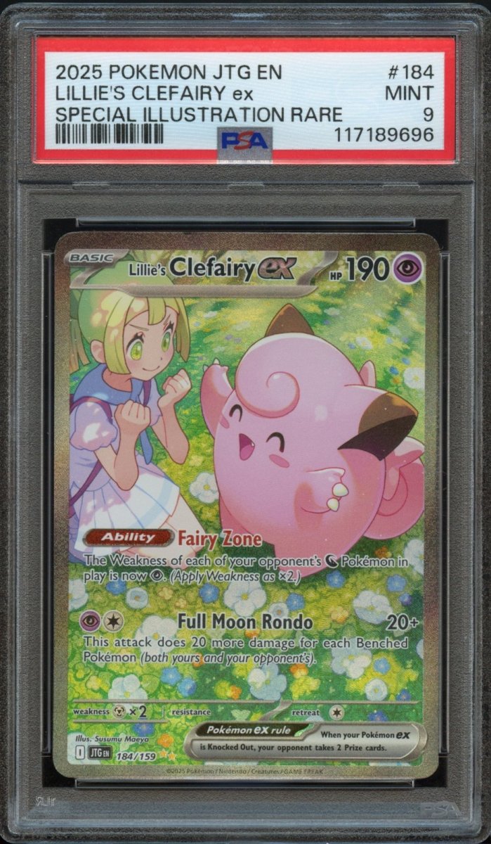 PSA 9 | Lillie's Clefairy ex 184 - QuickTCG LLC
