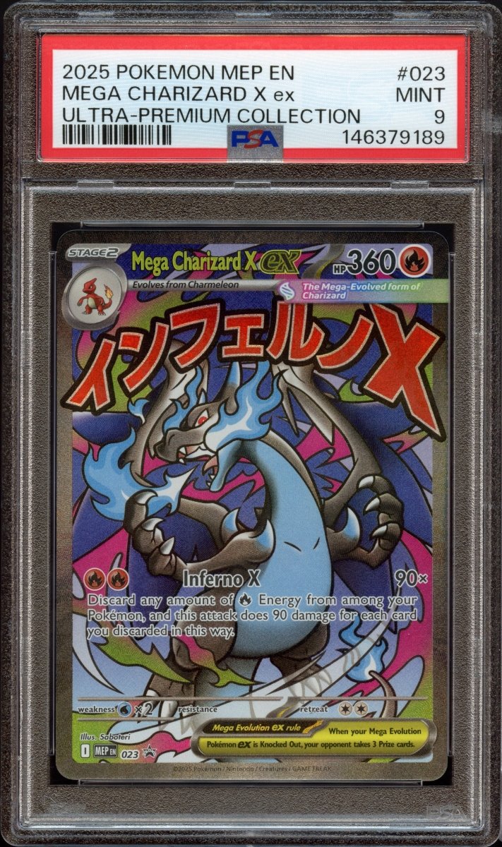 PSA 9 | Mega Charizard X ex 023 - QuickTCG LLC