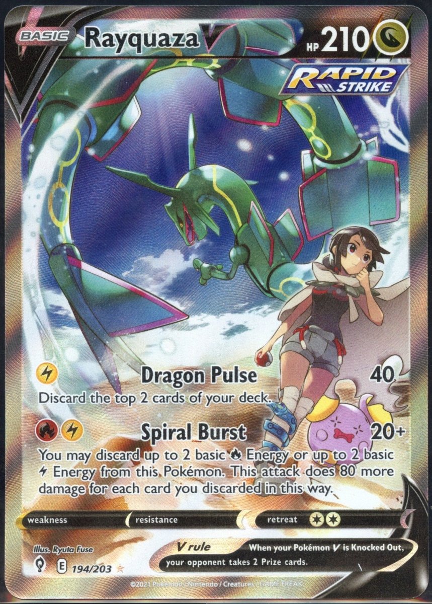 Rayquaza V Alt Art 194 - QuickTCG LLC
