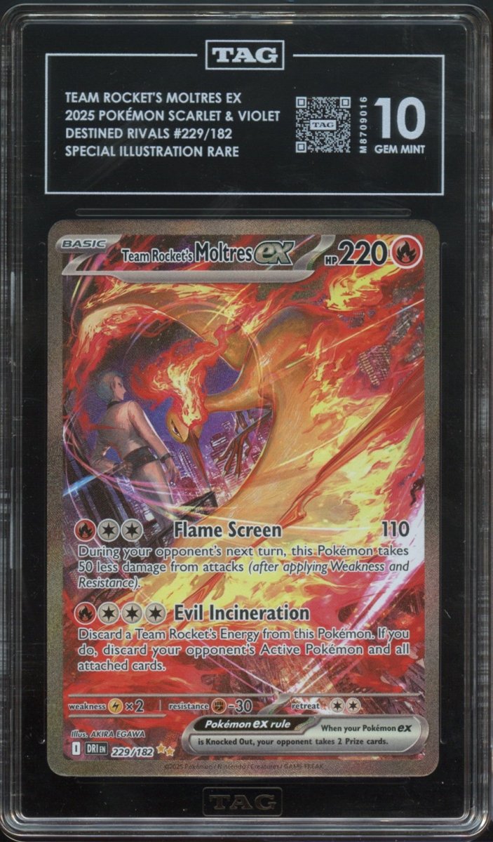 TAG 10 | Team Rocket's Moltres ex 229 - QuickTCG LLC