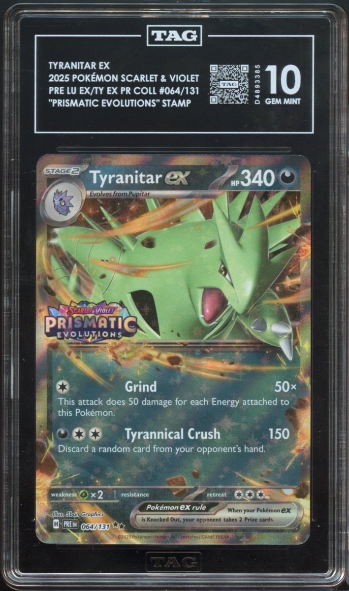 TAG 10 | Tyranitar ex Stamped 064 - QuickTCG LLC