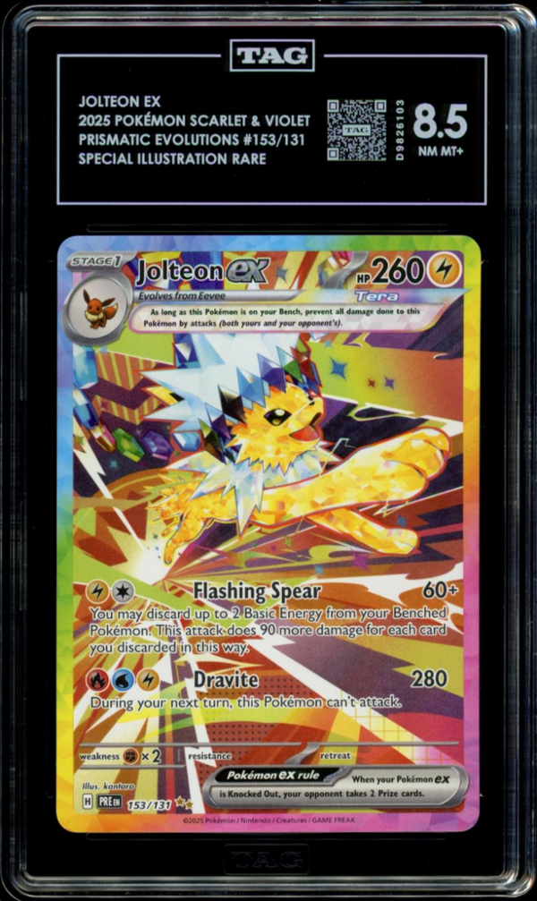 TAG 8.5 | Jolteon ex 153 - QuickTCG LLC