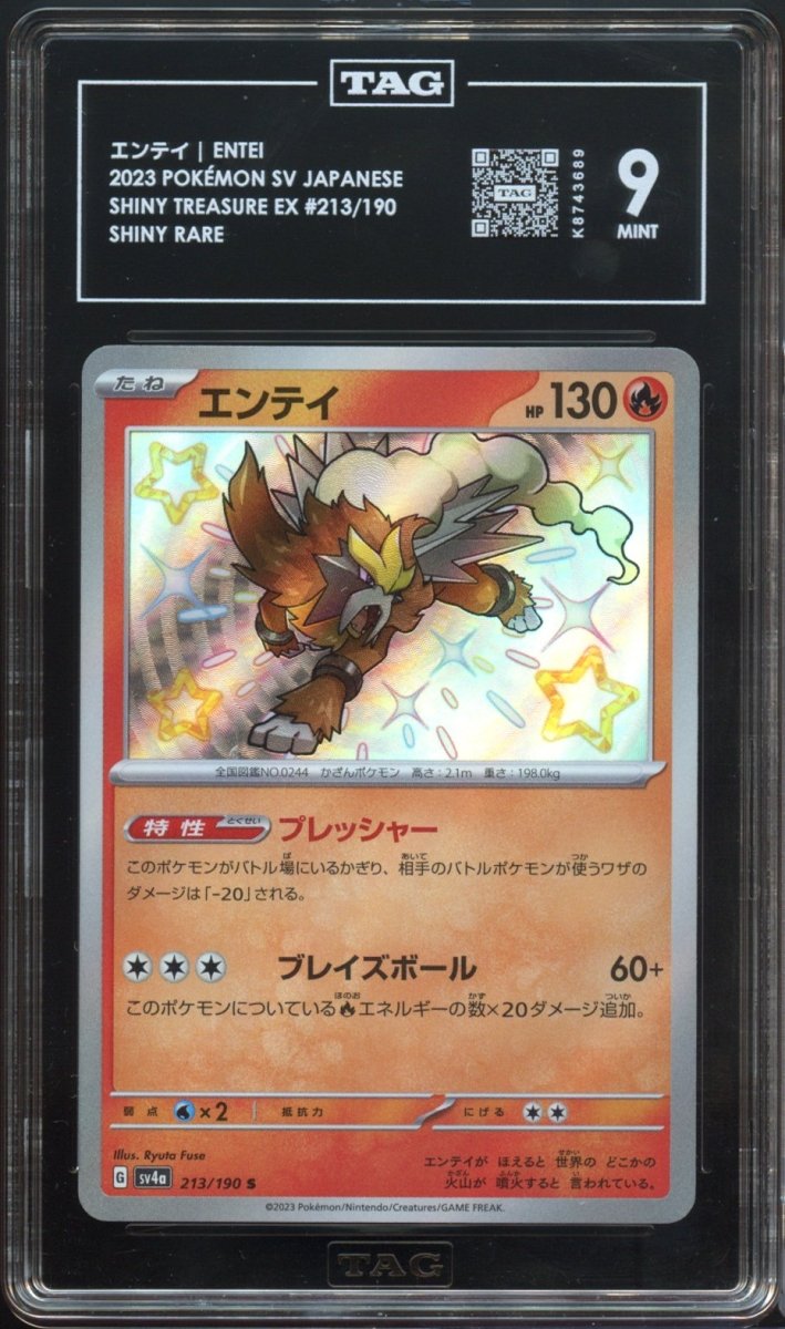 TAG 9 | Entei S 213 - QuickTCG LLC